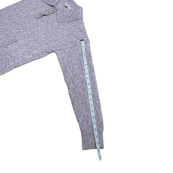 SAN FRANSISCO Like New Light Pink Sweater Pearl-Like Buttons Kangaroo Pocket Med - Picture 16 of 16